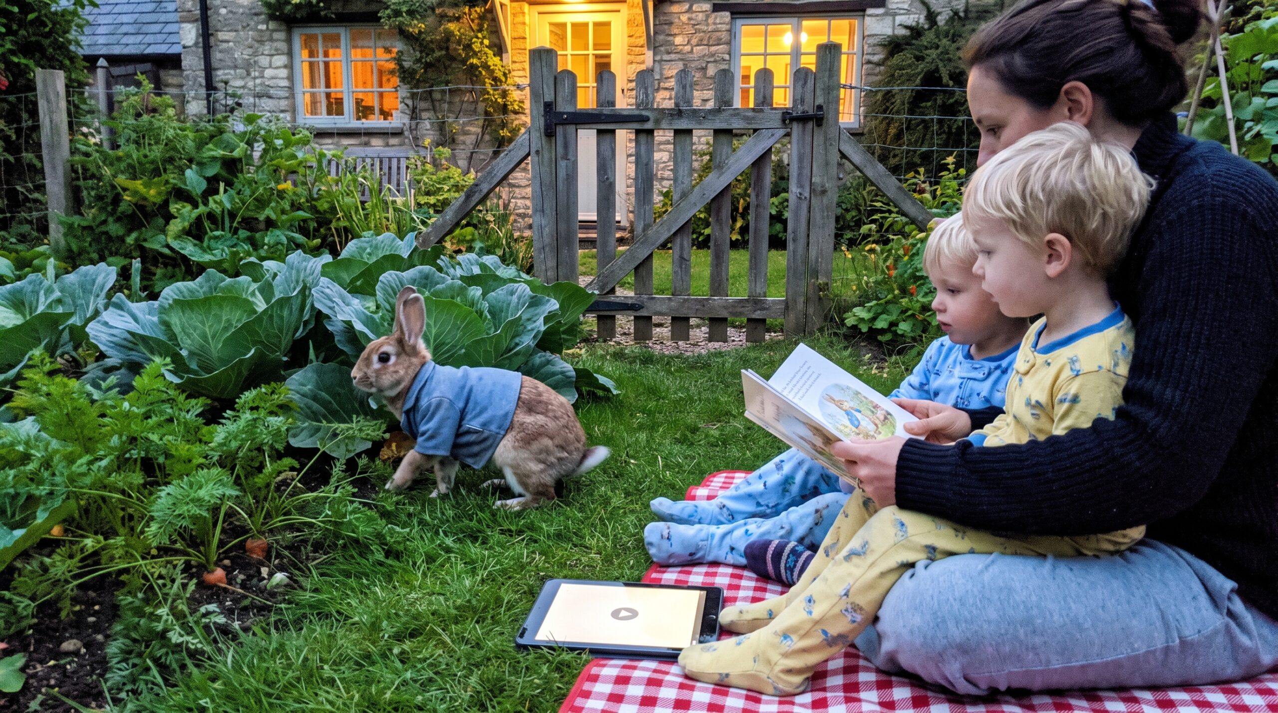 Beatrix Potter's The Tale of Peter Rabbit book began as a 1893 letter. This small 1902 picture book charms with watercolors, a cheeky blue jacket, and a brief, perfect read-aloud for busy families.