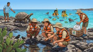 A short, bright guide to the Galápagos Islands for kids. Learn where the islands are, meet unique animals like finches and tortoises, and see how conservation helps protect this very special place.