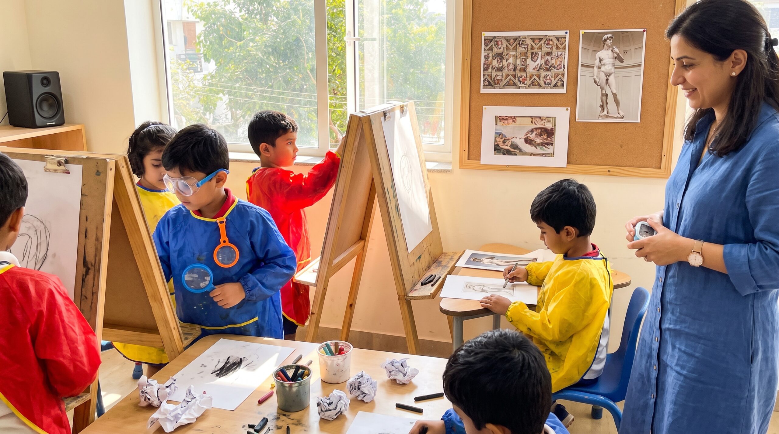 A warm, short family guide to Michelangelo di Lodovico Buonarroti Simoni. Read a quick timeline, four kid-friendly works, a tiny listen-and-draw plan, and simple questions to spark curiosity and creative play.