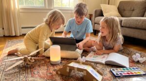 Bring Leonardo da Vinci's curiosity home. This warm guide covers his life, paintings, notebooks, and dreamlike inventions. Try quick activities and find Storypie stories to spark questions, imagination, and small hands' big ideas.