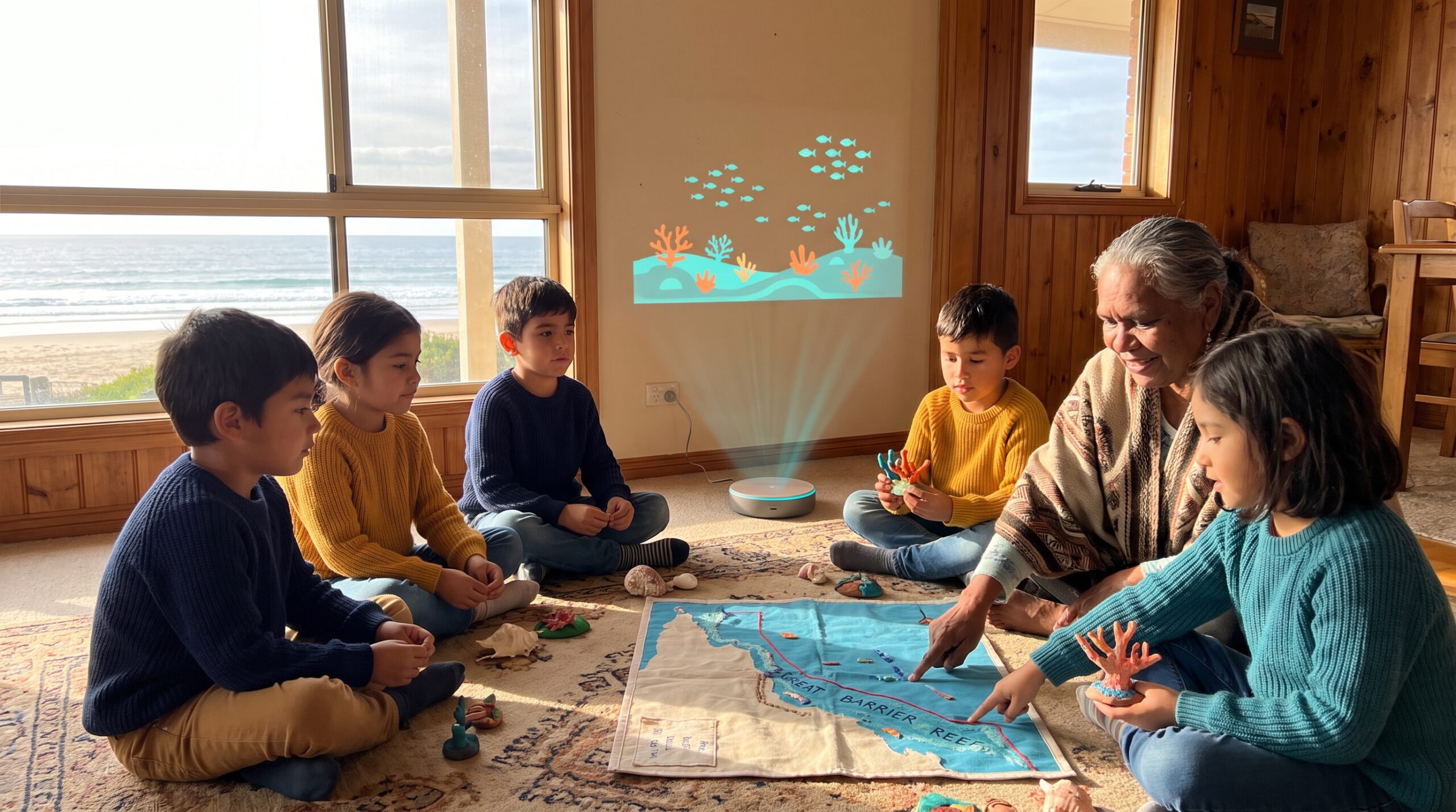 A bright, friendly guide to the Great Barrier Reef for kids. Learn where it is, what lives there, why it matters, and how families can learn and help protect this vast living city off Queensland.