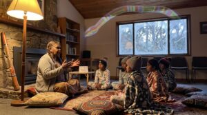The Rainbow Serpent is an ancestral being who shaped Country, water and law. This friendly guide explains local names, art, and the respectful choices parents and teachers can make when sharing the story.