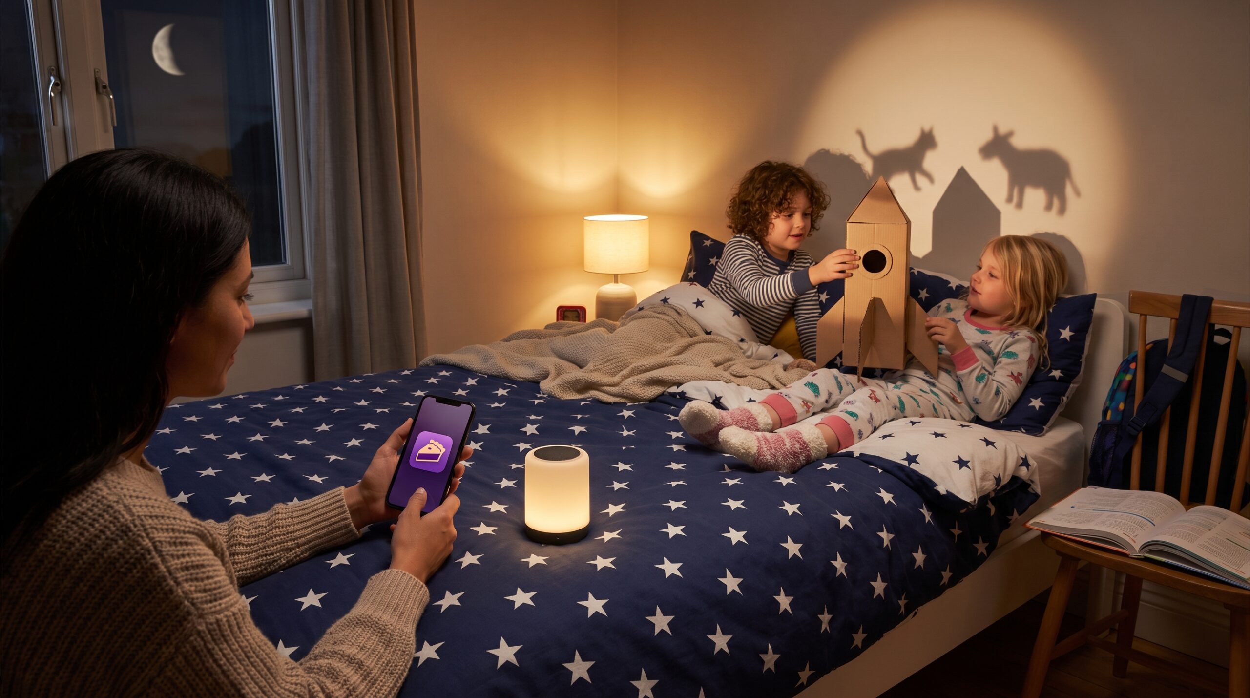 Audio-first storytelling reduces visual clutter and cognitive load so children can imagine freely. Storypie uses warm voices and short episodes to calm, focus, and spark creative play in everyday routines.