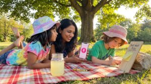Ask a Story: kids submit topics invites short, playful story seeds each week. After a post-lunch pause, children send two-minute ideas. Organizers pick a few seeds to become next week’s shared stories in the Storypie app.
