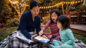 Stories help children learn. Education through storytelling ages 3-12 wraps facts in cause and feeling. Short rituals, diverse books and warm read-alouds boost memory, language and empathy for kids and families.