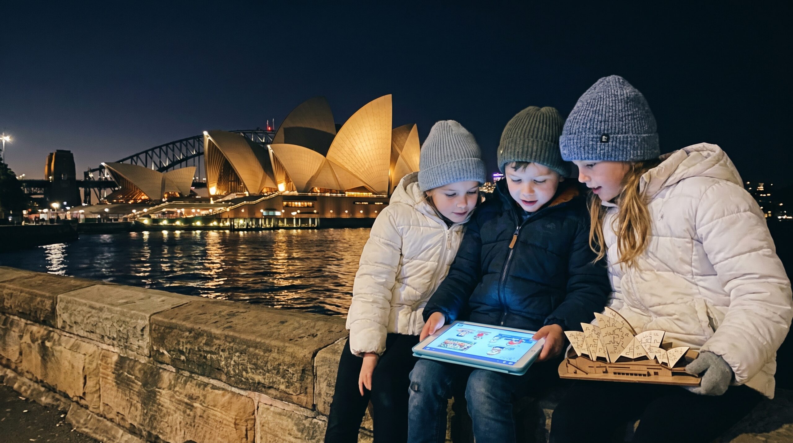 A warm, short guide to the Sydney Opera House for kids. Learn about its pearly shells, clever construction, key dates, and family visit tips. Includes a simple paper craft and Storypie story links for ages 3 to 12.