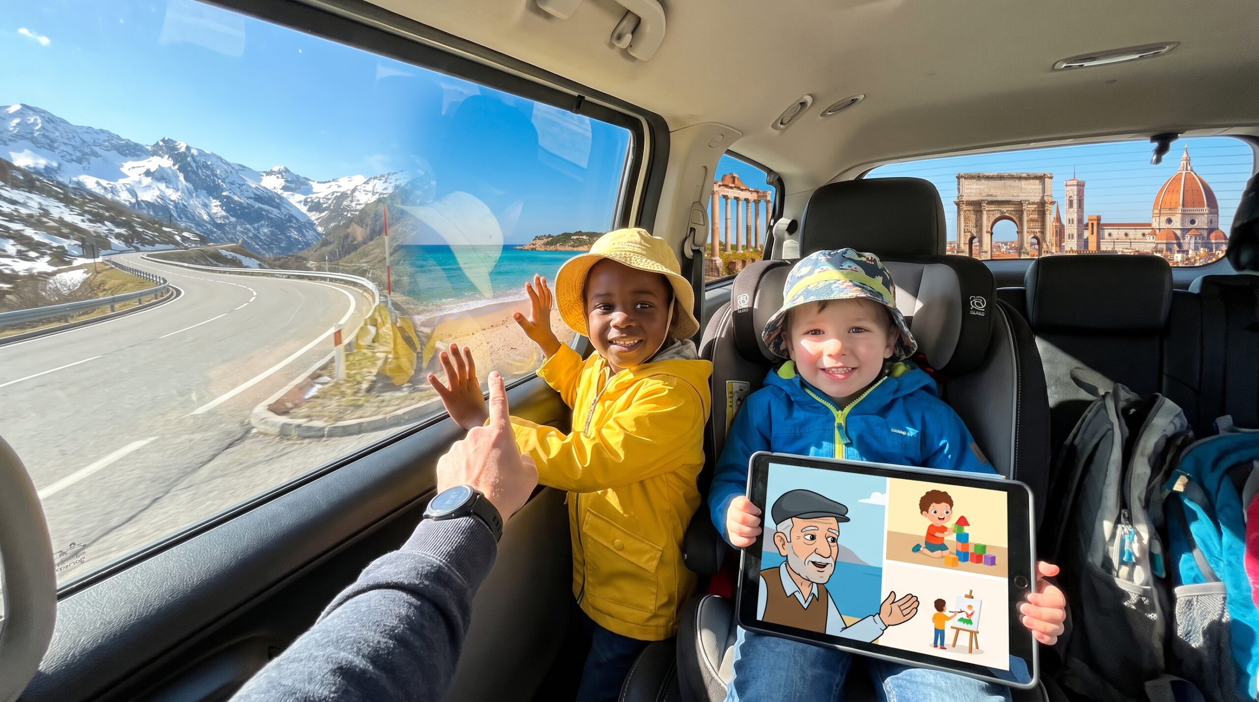 Take a sunny morning tour of Europe for kids. Short facts on places, mountains, food, languages, and playful family tips. Read or listen to Storypie stories for every age group.