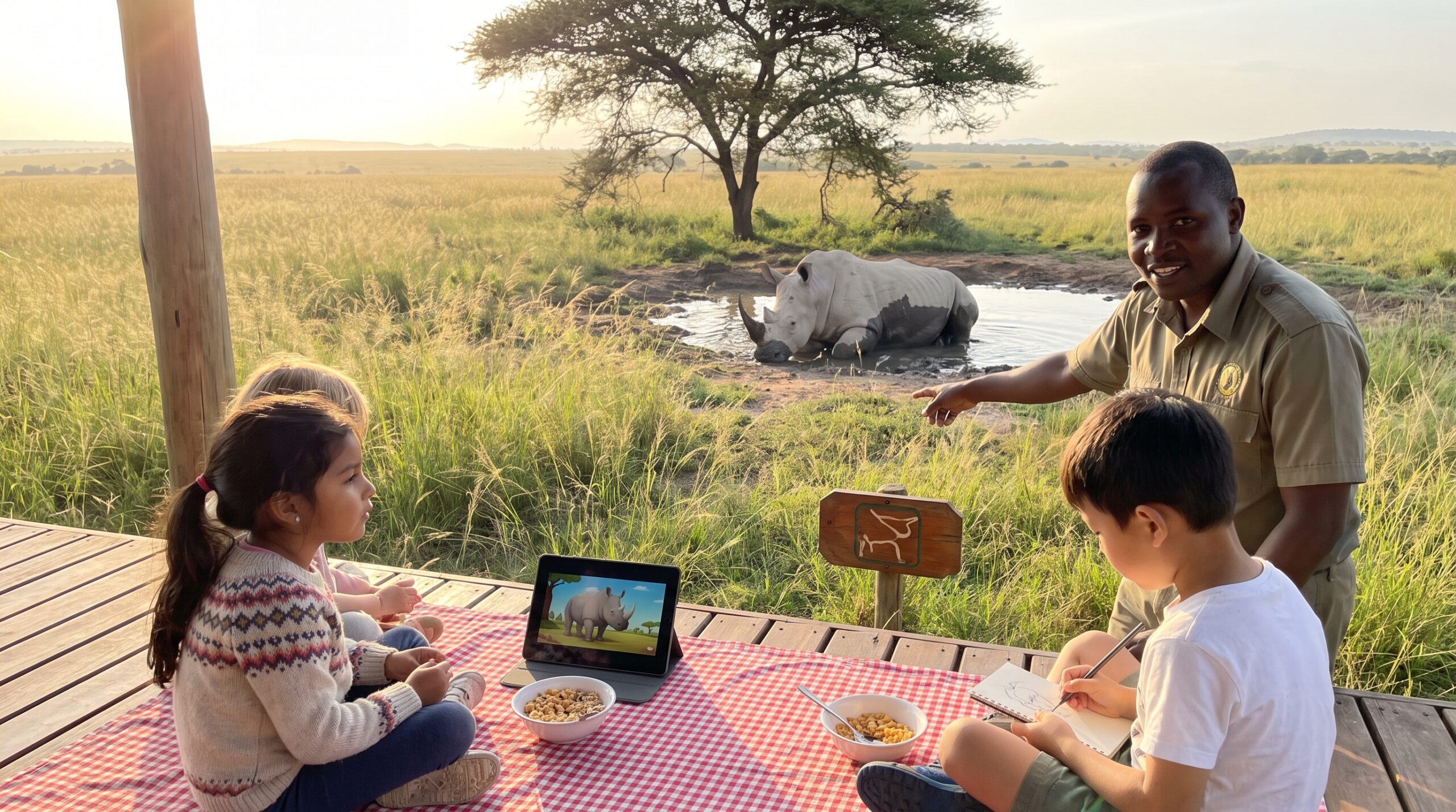Meet the white rhinoceros: big, gentle grazers of African grasslands. This kid-friendly guide covers where they live, what they eat, family life, quick facts, and simple conservation steps parents can share.