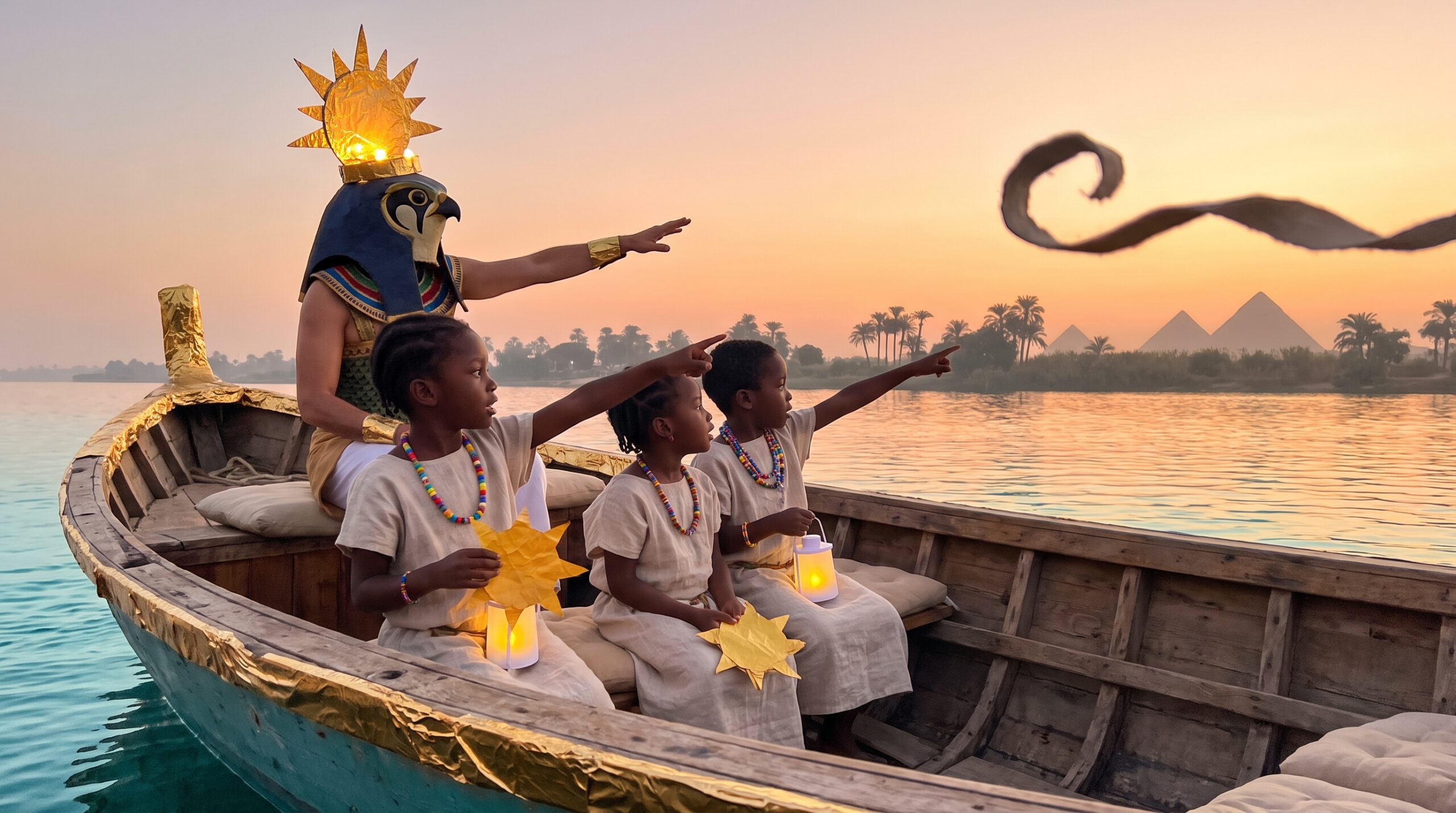 A warm, simple look at Ra - Ancient Egyptian god. See his falcon head, sun disk, solar boats, and nightly battle with Apep. A gentle, kid-friendly myth to spark wonder for families and classrooms.