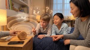 Audio-first bedtime stories replace screens with listening. They lower visual cognitive load, calm kids, and spark imagination. Try swapping a short screen slot for Storypie audio to see the change.