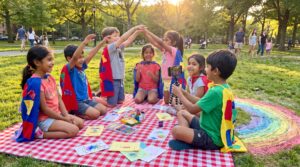 A ten-minute Weekend imagination challenge. Create your own hero to boost creativity, empathy, and parent-child bonding. Short, inclusive, and joyfully repeatable.
