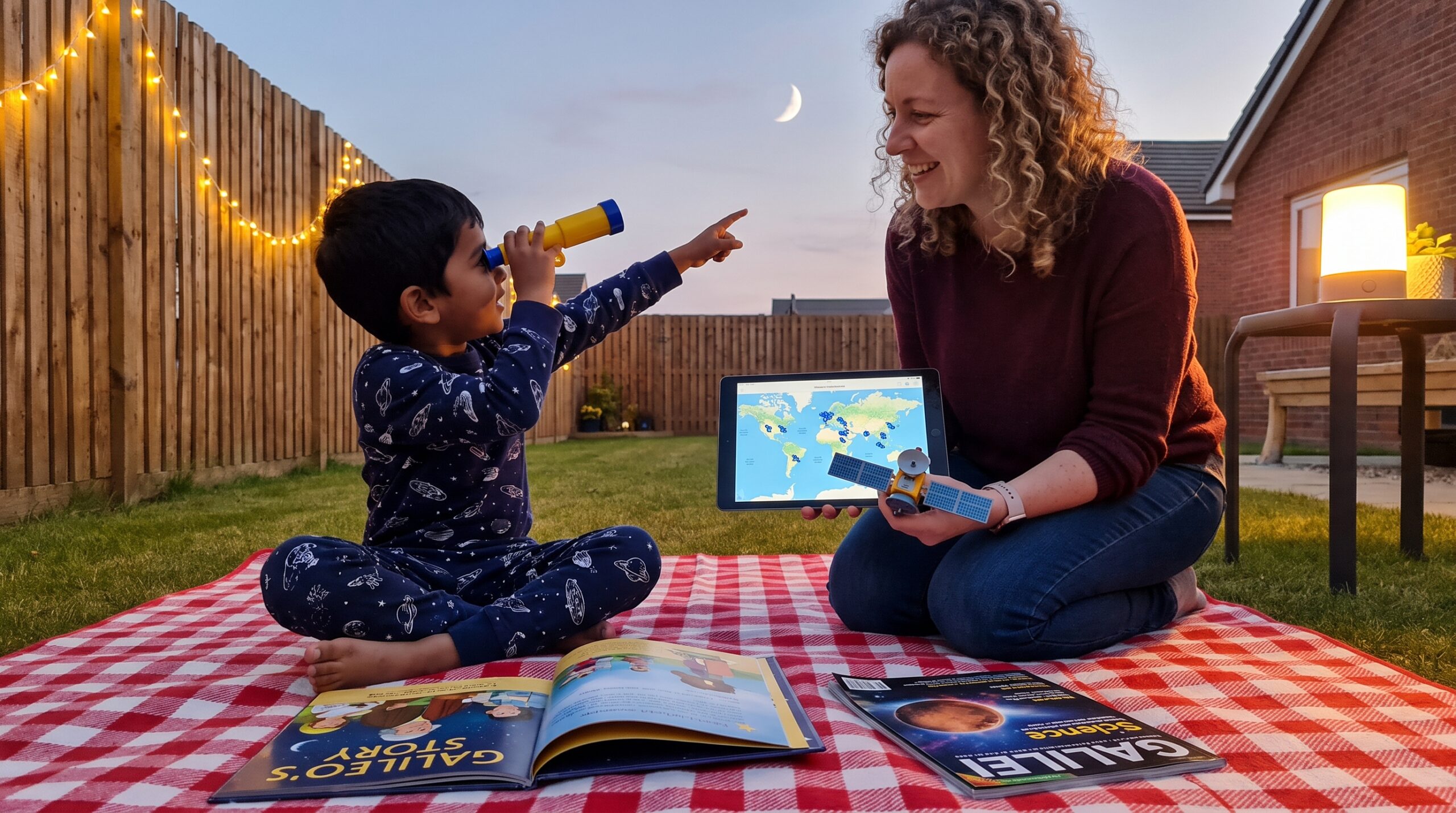 A short, warm Galileo Galilei biography for kids. Learn about his telescope discoveries, experiments, trial, and a quick list of family stargazing activities. Simple, playful, and perfect for curious children and caregivers.