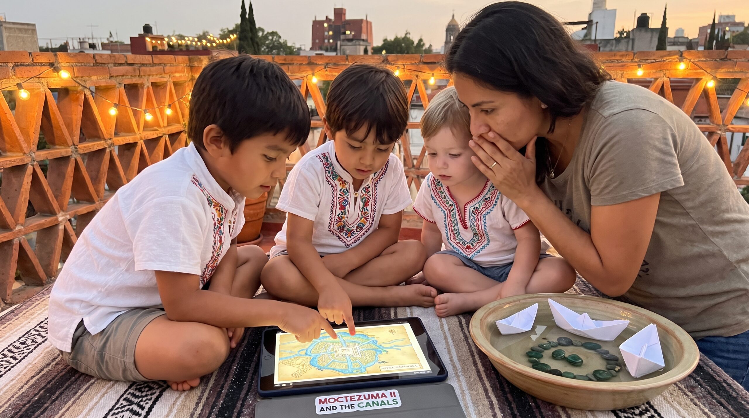 A gentle, child-friendly Moctezuma II biography for kids. Meet the ninth Aztec emperor, discover Tenochtitlan's canals and gardens, and learn about first contact with Europeans in a warm, curiosity-sparking way.