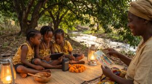 Oshun - Yoruba is the river goddess of love, beauty, and courage. Discover her symbols, festivals, child-friendly tales, and respectful ways families can share these joyful stories during evening listening.