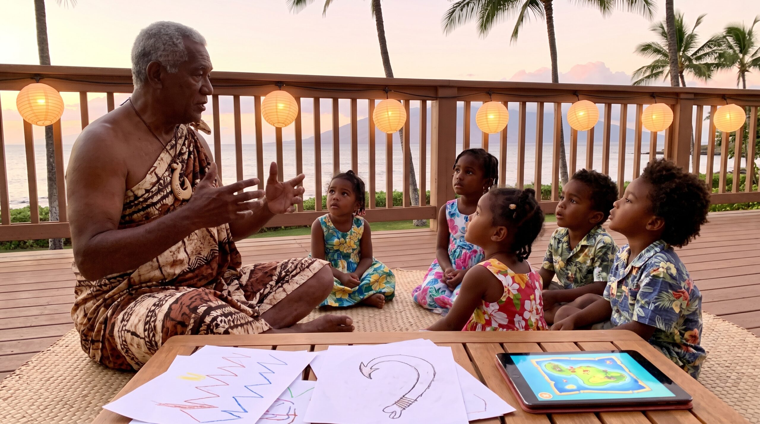 A warm, family-friendly look at Maui and the Fish Hook - Polynesian. We trace Manaiakalani, Hina, and how the hook appears across islands, art, and culture. Short, respectful, and full of island wonder.