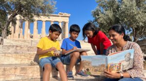 A warm, short guide to Ancient Athens for kids. Simple timeline, lively facts about the Acropolis, Parthenon, and Socrates, plus a quick drawing activity and Storypie listening links for every age.