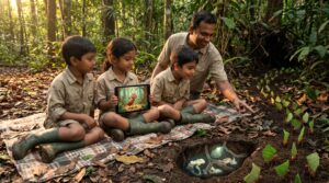 Leafcutter ants are tiny rainforest farmers. This post explains where they live, how colonies work, and how they grow fungus to feed everyone. It offers safe nature tips and Storypie story links for families.