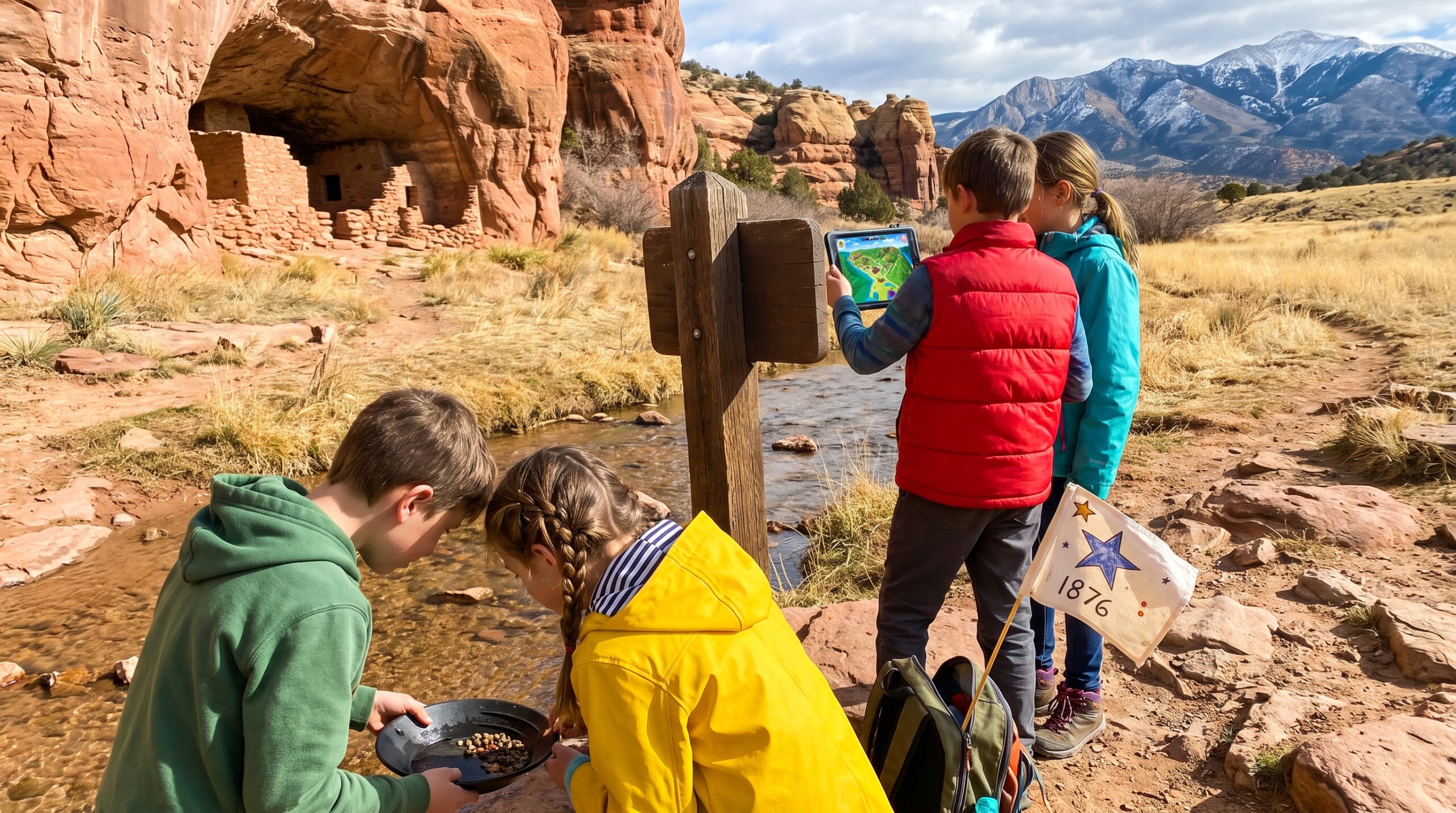 A playful, family-focused guide to Colorado. Short, kid-friendly facts about the mountains, plains, tribes, parks, and a quick bedtime timeline to spark curiosity and a short story idea for kids.