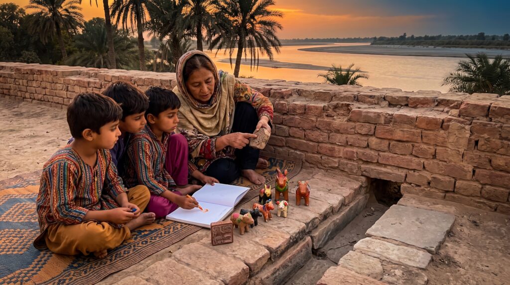 A short, warm guide to Ancient India Indus Valley for parents and teachers. Discover brick cities, baths, seals, toys, and simple family activities to spark curiosity at bedtime.