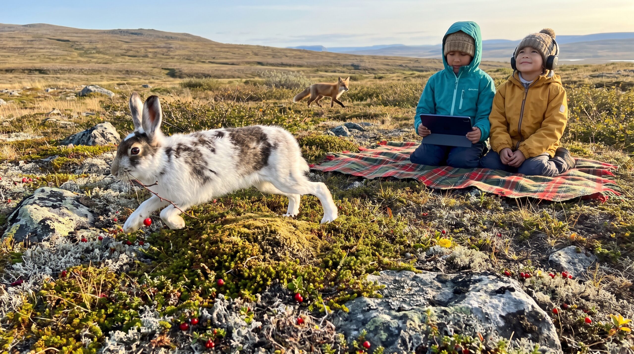 Friendly Arctic hare facts for kids explain the coat change, size, diet, and habits. Short, clear facts and a Storypie listen make quiet time curious and cozy for families and classrooms.