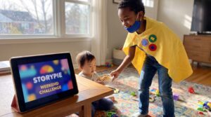 A playful weekend imagination activity. The create your own hero challenge asks kids to name a hero, list three strengths, and act them out. Short, low-prep, and great for empathy and language.