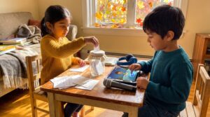 Ask a Story submit topics hands the mic to kids. Each week Storypie collects one idea and turns it into a short audio episode released the following week. Simple, safe, and joyful.