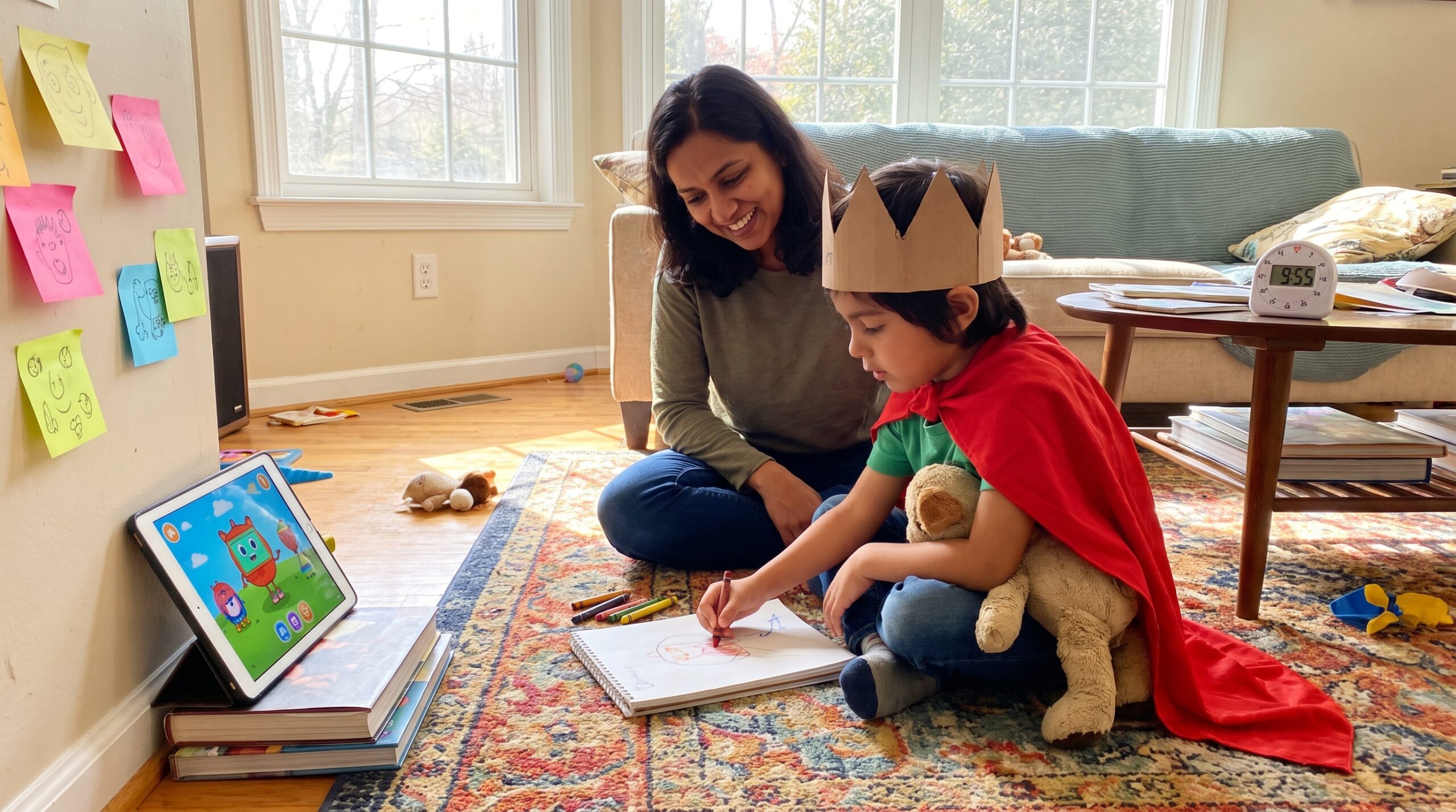 Turn ten spare minutes into a tiny family adventure. The weekend imagination challenge helps kids invent original heroes through a quirky habit and a kind deed. It builds vocabulary, empathy, and joyful family ritual.