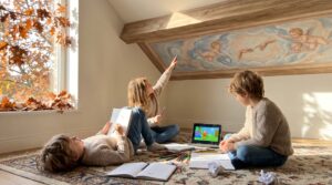 Explore the Sistine Chapel ceiling: Michelangelo's frescoed masterpiece. Learn its history, technique, main scenes, and restoration. A short sketch and a Storypie tale can spark wonder for kids and families.