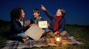 Almagest for families brings Ptolemy's star catalog to life for kids. Read or listen, then try a tiny sky adventure outdoors. It connects Greek, Arabic, and Latin traditions in a warm, playful way.