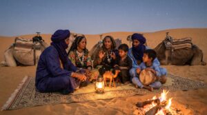 A warm, kid-friendly introduction to the Tuareg people. Learn about blue robes, camels, tents, music, crafts, and family life. Short facts parents and teachers can use to spark respectful curiosity and cozy conversations.
