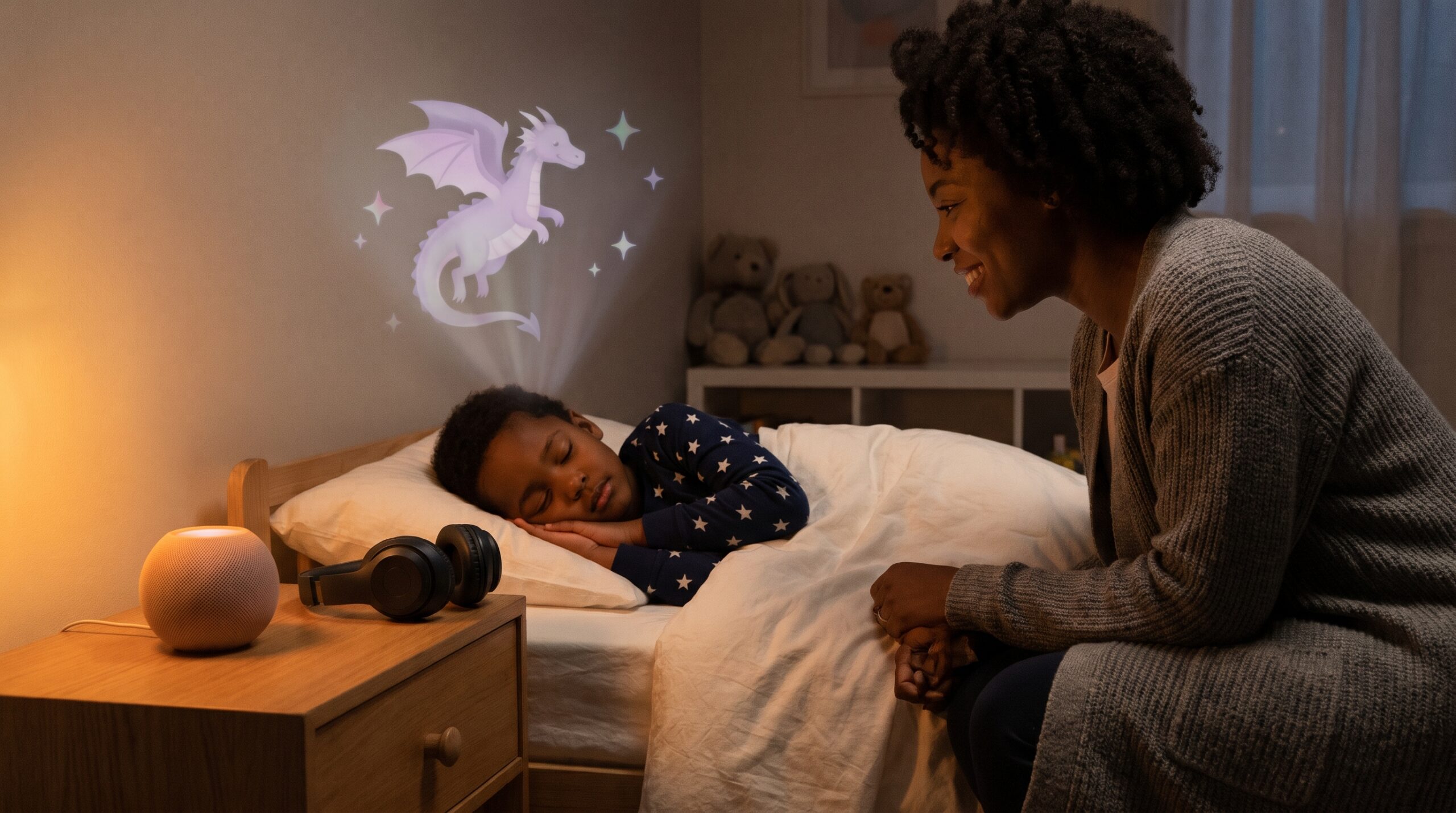 Audio-first cognitive load asks children to imagine, not to watch. Listening boosts vocabulary, attention, and pretend play. Try a short Storypie story tonight and see imagination take flight.
